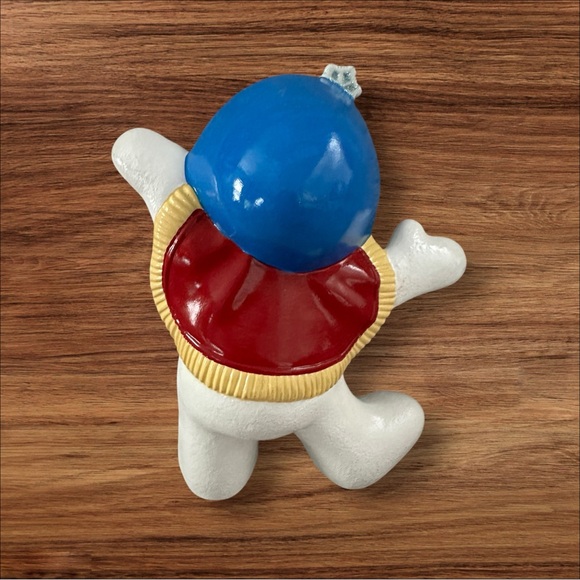 Pair of Ceramic Hand Painted Christmas Snow People Holiday Decor. Super Cute! - Picture 8 of 12